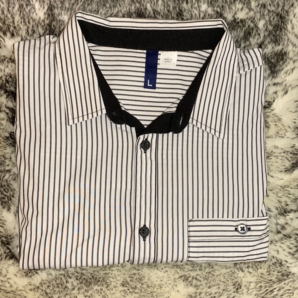 Men’s H&M Divided Black/white long sleeve shirt